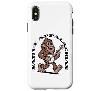 Native Appalachian Funny Bigfoot Banjo Sasquatch Case for iPhone X/XS