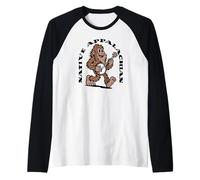 Native Appalachian Funny Bigfoot Banjo Sasquatch Raglan Baseball Tee