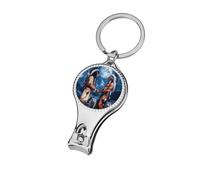 Native Chiefs Wolf and Moon Personalized Nail Clippers for Fingernails Metal Fingernail Cutter Gift for Adults
