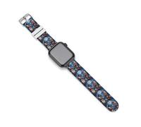 Native Chiefs Wolf And Moon Silicone Smartwatch Bands Compatible with IWatch Soft Replacement Strap 38mm/40mm
