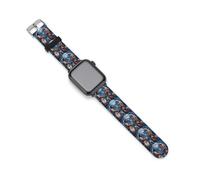 Native Chiefs Wolf And Moon Silicone Smartwatch Bands Compatible with IWatch Soft Replacement Strap 42mm/44mm