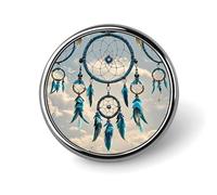 Native Dream Catcher Round Badge Personalized Metal Lapel Pin Badges Fit Clothing Bags Hat Humorous Printed Brooch Badge Party Decorations Accessories for Men Women