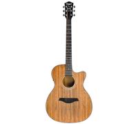 Native Electro-Acoustic Guitar Cutaway, Built-In EQ & Tuner, Walnut Wood