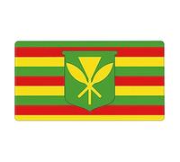 Native Hawaiian Flag Extra Large Rubber Mouse pad 16x29.5in, Strong Adhesion, Durable, Suitable for a Wide Range of Occasions