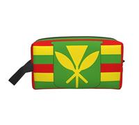 Native Hawaiian Flag Large Capacity Toiletry Bag, Lightweight Travel Wash Bag with Padding, for Men Women
