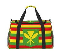 Native Hawaiian Flag Lightweight Waterproof Large Capacity Handheld Shoulder Crossbody Travel Bag Personal Belongings Organizer Bag