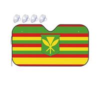 Native Hawaiian Flag Medium Printed car Front Windshield Sunshade - car Window Sunshade, Quick Cooling 15â„ƒ