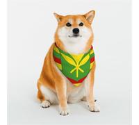 Native Hawaiian Flag Pet Scarf Stylish Triangle Bid Scarf Bandana Pet Accessory,Washable Pet Kerchief for Girl Boy Dogs or Cats Small