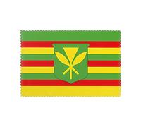 Native Hawaiian Flag Placemats for Dining Table Set of 6 - Waterproof - Wipe Clean - Heat Resistant - Anti Slip Dining Table Place Mats, Suitable for Indoor & Outdoor Use, 18’’Ã-12’’