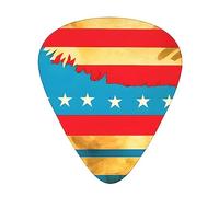 Native Hawaiian Flag Print 12 Pcs Guitar Picks Fit Lovers 3 Different Thickness 0.46 0.71 0.96mm