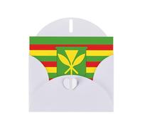 Native Hawaiian Flag Print Blank Cards, DIY Greeting Thank You Cards, Invitations White