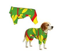 Native Hawaiian Flag Print Dog Clothes - 4 Legs Jumpsuit Sweatshirt for Small Medium Large Dogs Cats