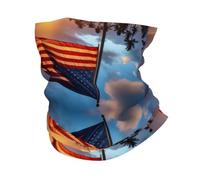 Native Hawaiian Flag Print Headband Neck Gaiter Head Wrap Headwear