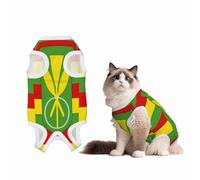 Native Hawaiian Flag Recovery Suit for Dogs Cats After Surgery,Pet Recovery Shirt, Dog Onesies Pet Surgery Recovery Suit