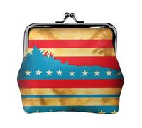Native Hawaiian Flag small wallets woman,wallets for women,coin purse for women,small womens wallet,with zipper and kiss lock, Black, One Size, Art Deco