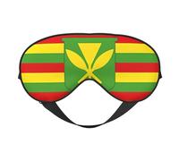 Native Hawaiian Flag Soft Eye Mask. Unisex, Comfortable and Breathable, Suitable for Daily Rest. Helps You Quickly Enter Deep Sleep.