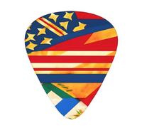 Native Hawaiian Flags Print 12 Pcs Guitar Picks Fit Lovers 3 Different Thickness 0.46 0.71 0.96mm