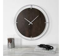 Native Home & Lifestyle Minimalist Wood & Silver Wall Clock in White | Size: 1 Pack Native Home & Lifestyle White 1 Pack