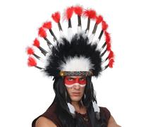 Widmann 33045 Indian Feather Headpiece Unisex - Adult, Multi-Colour