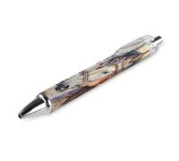 Native Indian Horses Retractable Ballpoint Pen Black Ink Ball Point 0.5mm Smooth Writing Note Taking Accessories For Office 1 PCS
