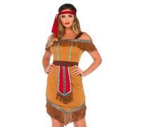 Native Indian Princess Ladies Fancy Dress Adults Wonderland Leg Avenue Costume