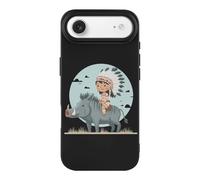 Native Indian Riding on Wild Boar TPU Phone Case Protective Cover Compatible with iPhone 17/17 Air/17 Pro/17 Pro Max