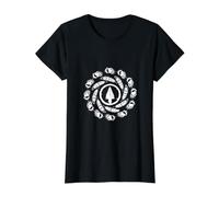 Native Indian Western Bow Buffalo Animals Shaman Value Graphic T-Shirt, Women, Black, XL