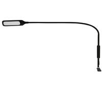 Native Lighting Lumina LED Desk Lamp - Adjustable Gooseneck Reading light & Craft Lamp with 7 Brightness Settings and 5 Colour Temperatures, Work and Home Hobby Desk Light With Remote Control - Black
