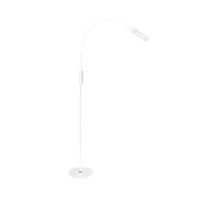 Native Lighting Lumina LED Floor Lamp - Adjustable Gooseneck Reading light & Craft Lamp with 7 Brightness Settings and 5 Colour Temperatures, Work and Home Hobby Light With Remote Control - White