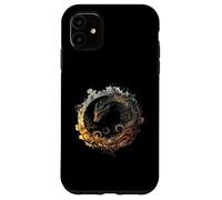 Native Mexican Civilizatio Aztec Feathered Serpent Ouroboros Case for iPhone 11