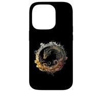 Native Mexican Civilizatio Aztec Feathered Serpent Ouroboros Case for iPhone 14 Pro