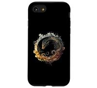 Native Mexican Civilizatio Aztec Feathered Serpent Ouroboros Case for iPhone SE (2020) / 7 / 8