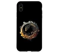 Native Mexican Civilizatio Aztec Feathered Serpent Ouroboros Case for iPhone XS Max