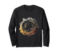 Native Mexican Civilizatio Aztec Feathered Serpent Ouroboros Long Sleeve T-Shirt