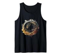 Native Mexican Civilizatio Aztec Feathered Serpent Ouroboros Tank Top