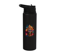 Native Mexican Pride Quetzalcoat Aztec God Toltec Inca Stainless Steel Insulated Water Bottle