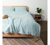 Native Natural Aqua King 100% Linen Duvet Cover (230x220cm) in Blue Native Natural Blue King