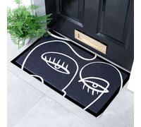 Native Natural Black Eyelash Indoor & Outdoor Doormat - 70X40Cm