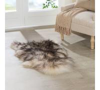 Native Natural Black Tipped Icelandic Sheepskin Rug