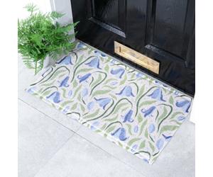 Native Natural Bluebells Pattern Doormat (70 X 40Cm)