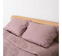 Native Natural Blush Pink Pair Of 100% Linen Pillowcases