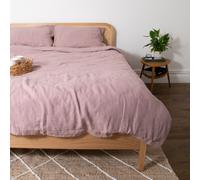 Native Natural Blush Pink Single 100% Linen Duvet Cover (135x200cm) in Rose Native Natural Rose Single