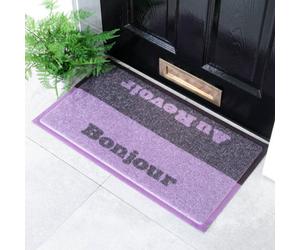 Native Natural Bonjour Au Revoir Doormat (70 X 40Cm)