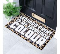 Native Natural Brown Leopard Print Doormat (70 X 40Cm)