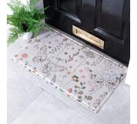 Native Natural Butterfly Floral Doormat (70 X 40Cm)