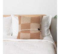 Native Natural Checkerboard Beige Wool Cushion 45X45Cm