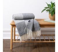 Native Natural Checkerboard Grey Wool Blanket
