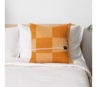 Native Natural Checkerboard Orange Wool Cushion 45x45cm | Size: 45 cm x 45 cm Native Natural Orange 45 cm x 45 cm