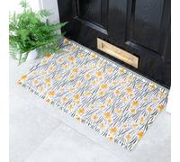 Native Natural Daffodil Pattern Doormat (70 X 40Cm)