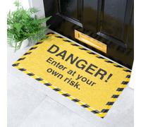 Native Natural Danger Enter At Your Own Risk Doormat (70 X 40Cm)